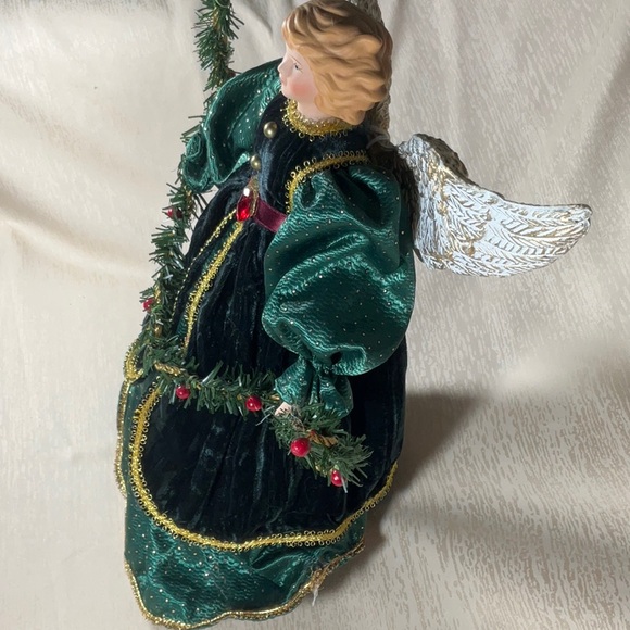 16” Porcelain Angel Tree Topper - Picture 9 of 13